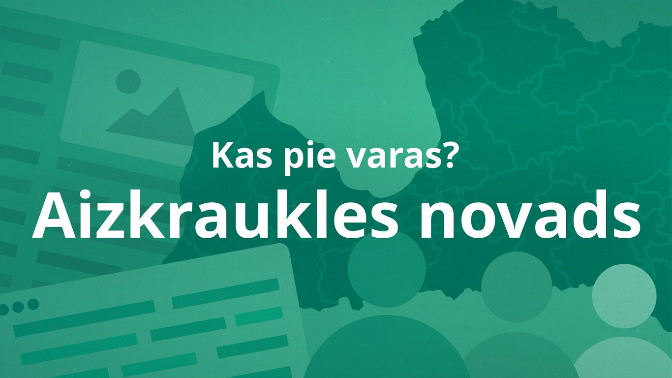Kas pie varas Aizkraukles novadā?
